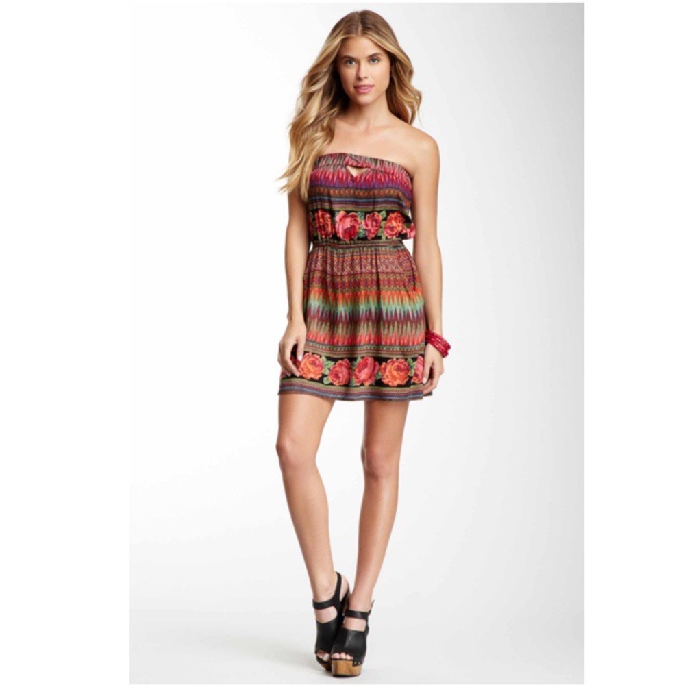 Strapless Keyhole Dress